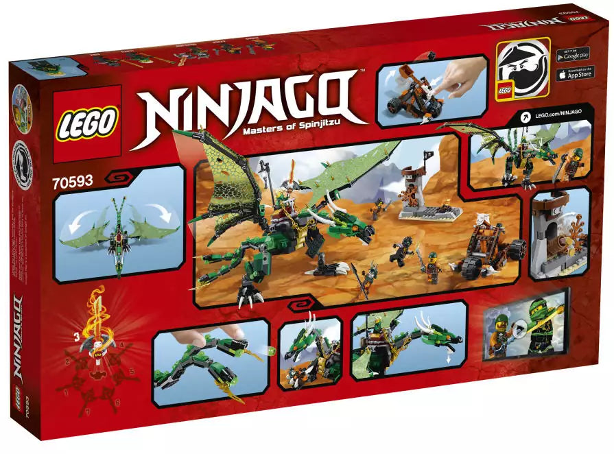 LEGO Ninjago 70593 Der Grüne Energie-Drache, Box Rückansicht