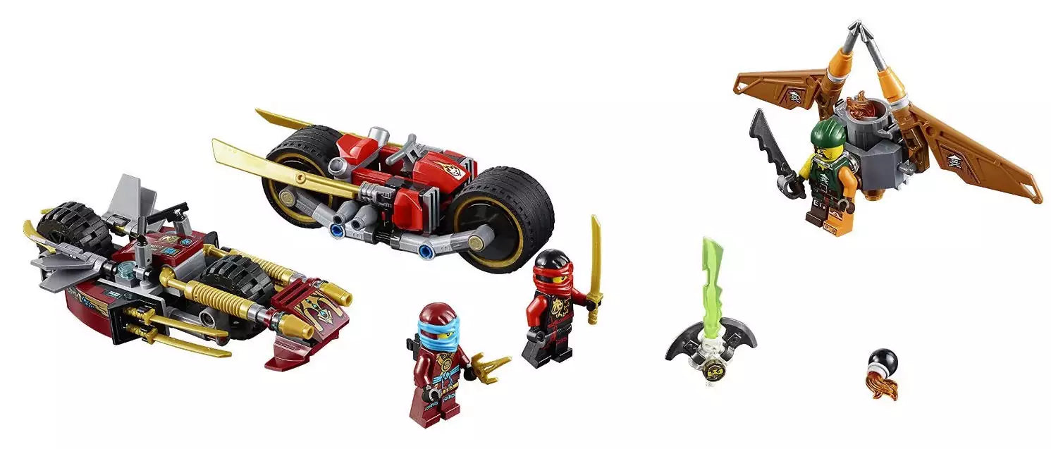 LEGO Ninjago 70600 Ninja-Bike Jagd, Inhalt