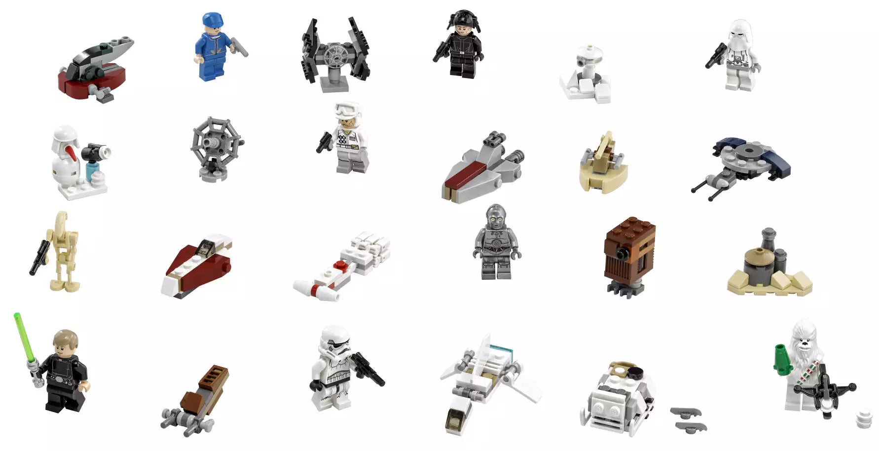 LEGO Star Wars 75146 Adventskalender, Inhalt