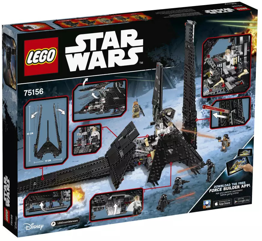 LEGO Star Wars 75156 Krennics Imperial Shuttle, Box Rückansicht