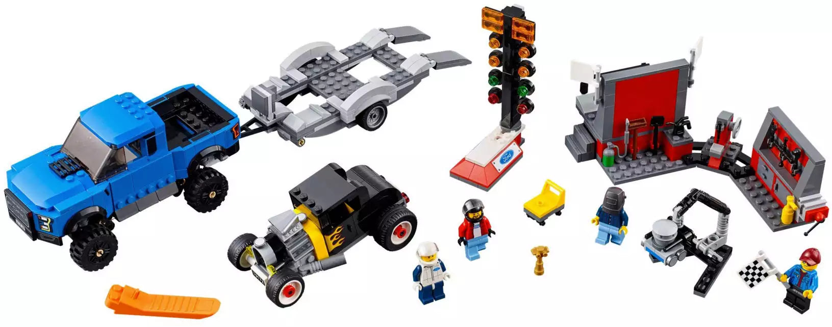 LEGO Speed Champions 75875 Ford F-150 Raptor & Ford Model A Hot Rod, Inhalt