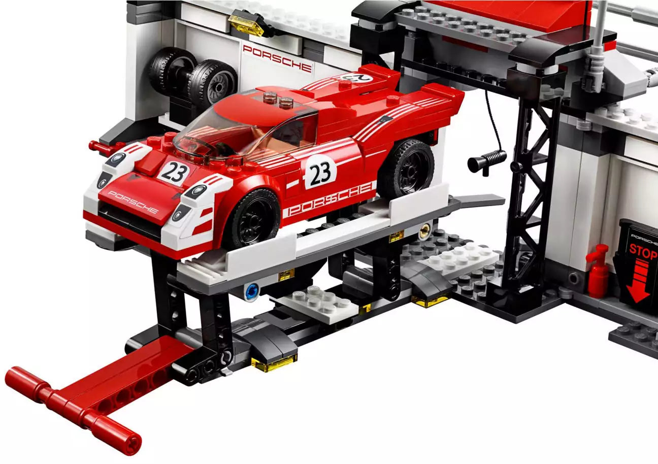 LEGO Speed Champions 75876 Porsche 919 Hybrid and 917K Pit Lane, Hebebühne