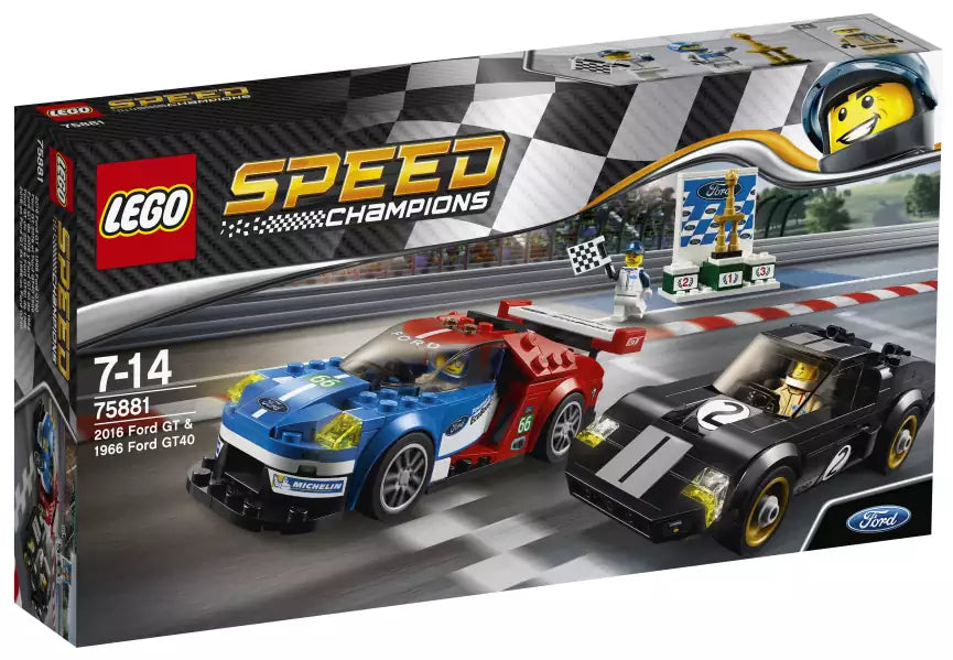 LEGO Speed Champions 75881 2016 Ford GT & 1966 Ford GT40