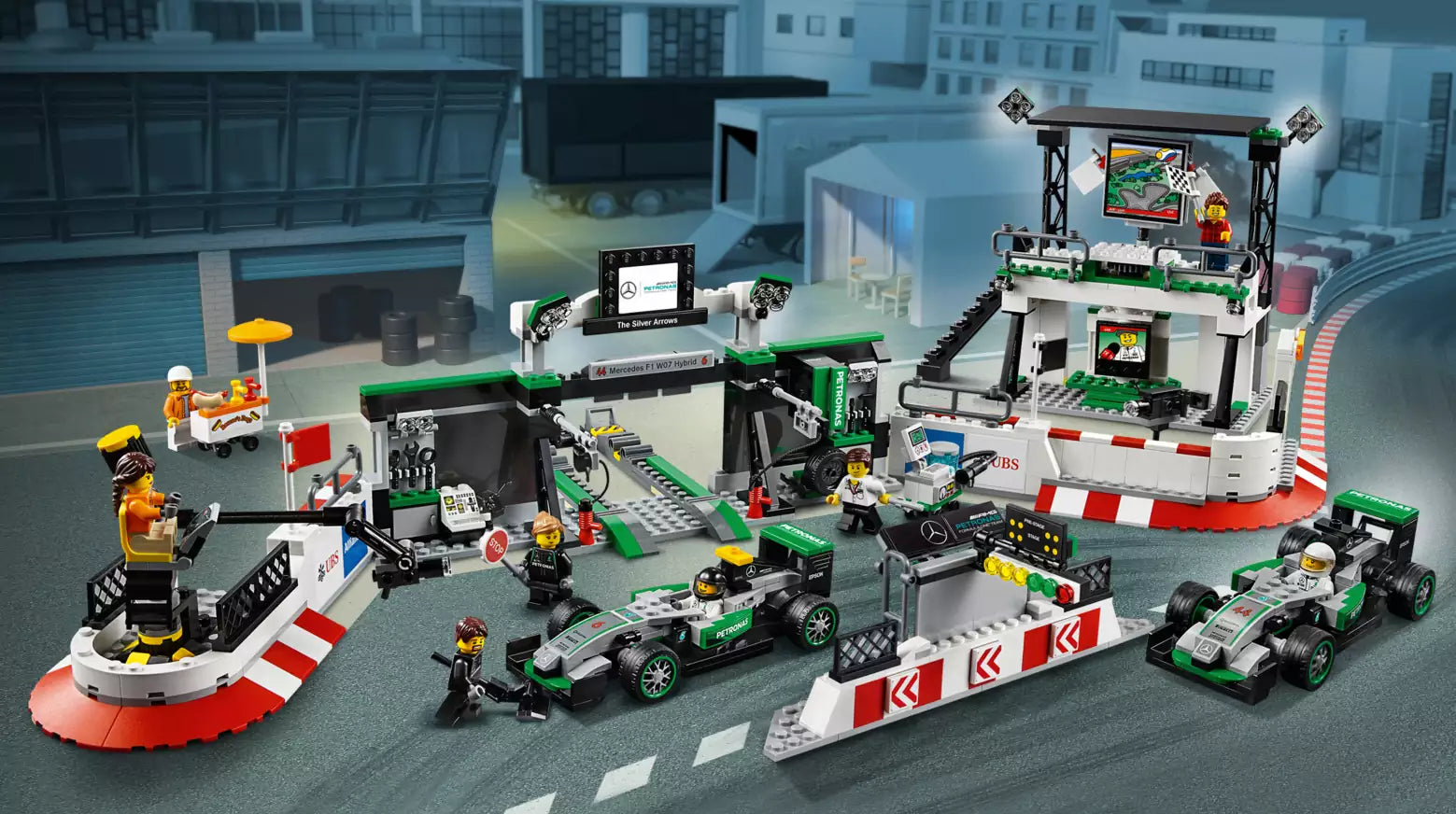 LEGO Speed Champions 75883 MERCEDES AMG PETRONAS Formula One Team, Detail 2