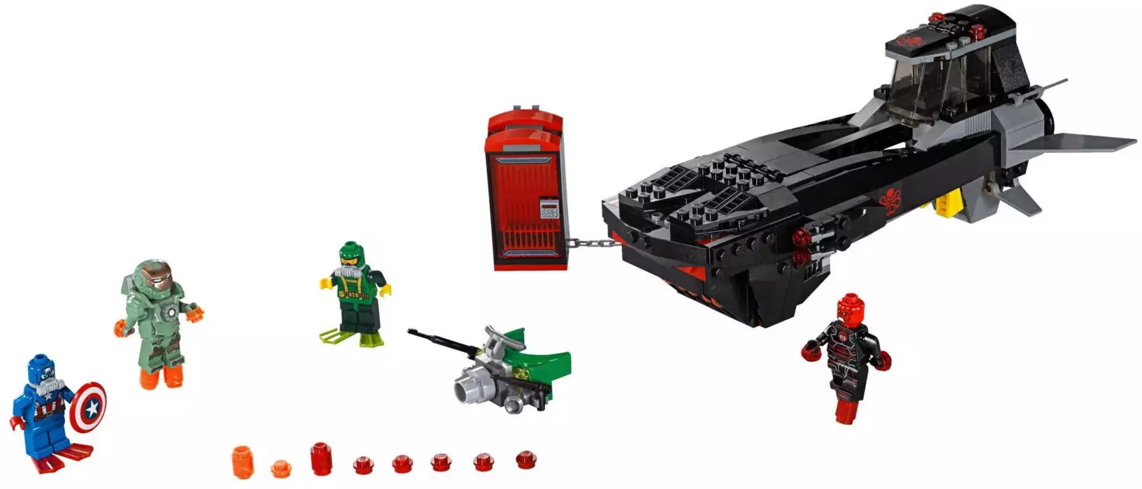 LEGO Super Heroes 76048 U-Boot Überfall von Iron Skull, Inhalt
