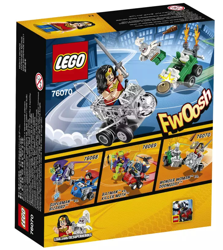 LEGO Super Heroes 76070 Wonder Woman vs. Doomsday, Box Rückansicht
