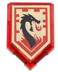 LEGO Nexo Knights 22385pb21 Kraftschild "Lavadrache"