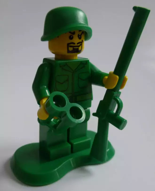Custom LEGO Soldaten MIL103-01 Soldat mit Henriquart-Bart und Gewehr