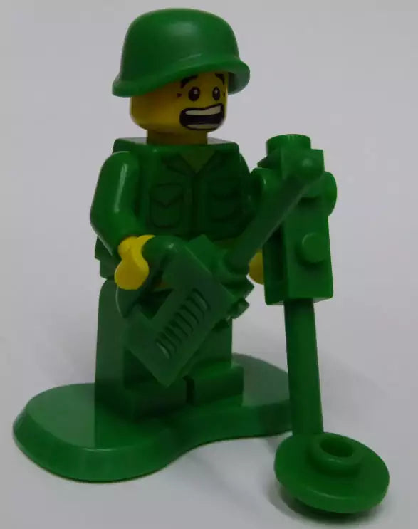 Custom LEGO Soldaten MIL103-04 Soldat, verängstigt mit Mienesuchgerät