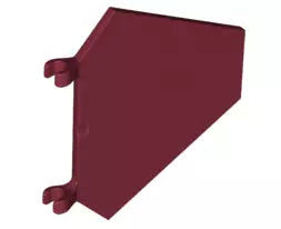 LEGO Flaggen x1435 Flagge sechseckig 5x6, dunkelrot